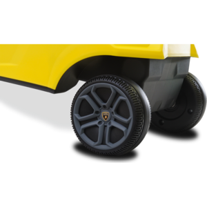 Детская машинка толокар каталка Lamborghini LB2003 желтый-черный